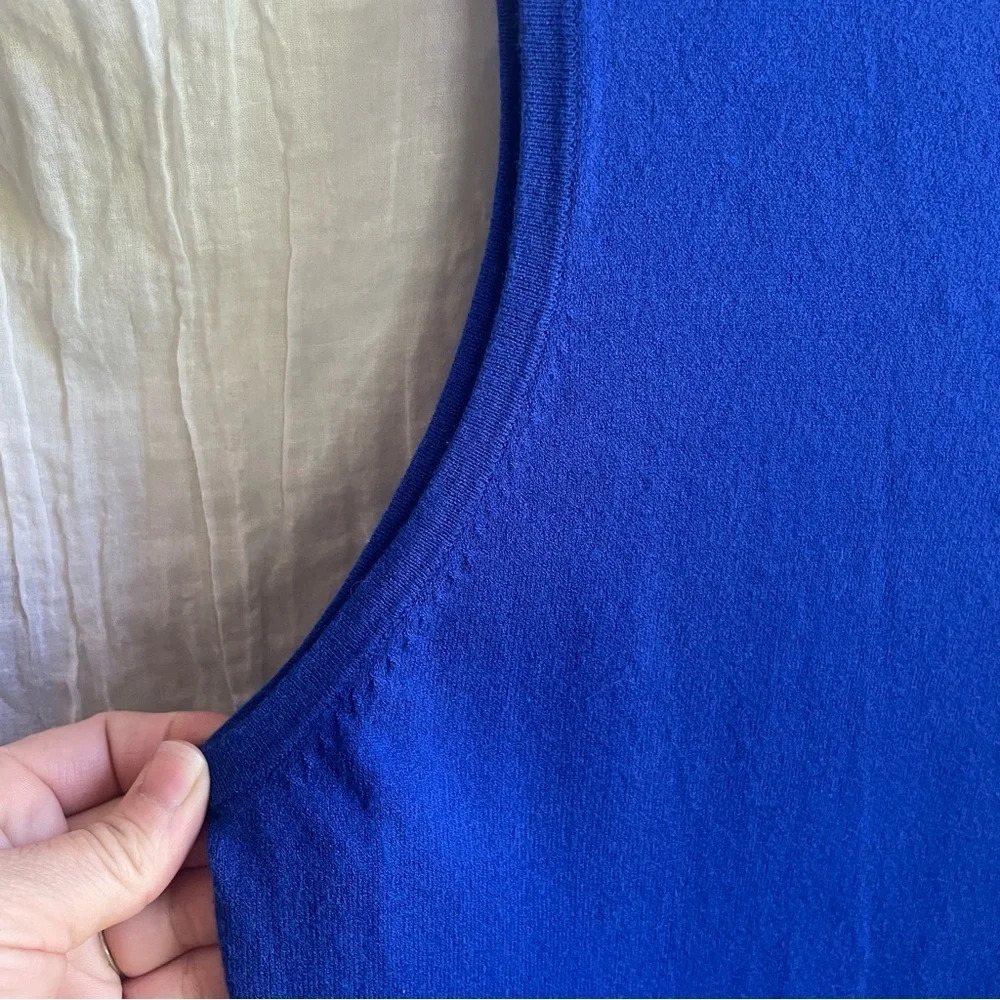 80%OFF❣️Chico’s Blue Knit Tank Top, 3 - Picture 7 of 10